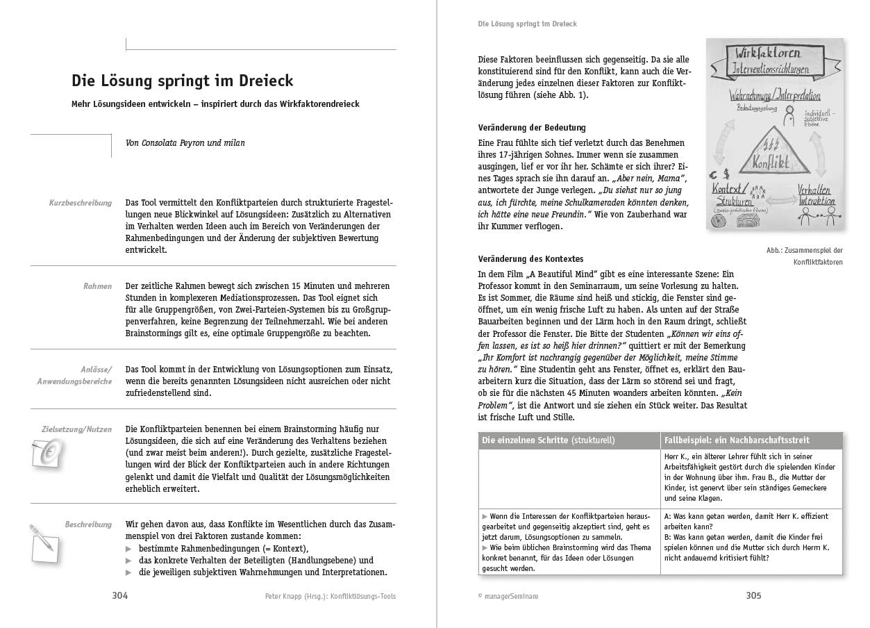 Konfliktlösungs-Tools: Klärende und deeskalierende Methoden für die Mediations- und Konfliktmanagement-Praxis (Edition Training aktuell)