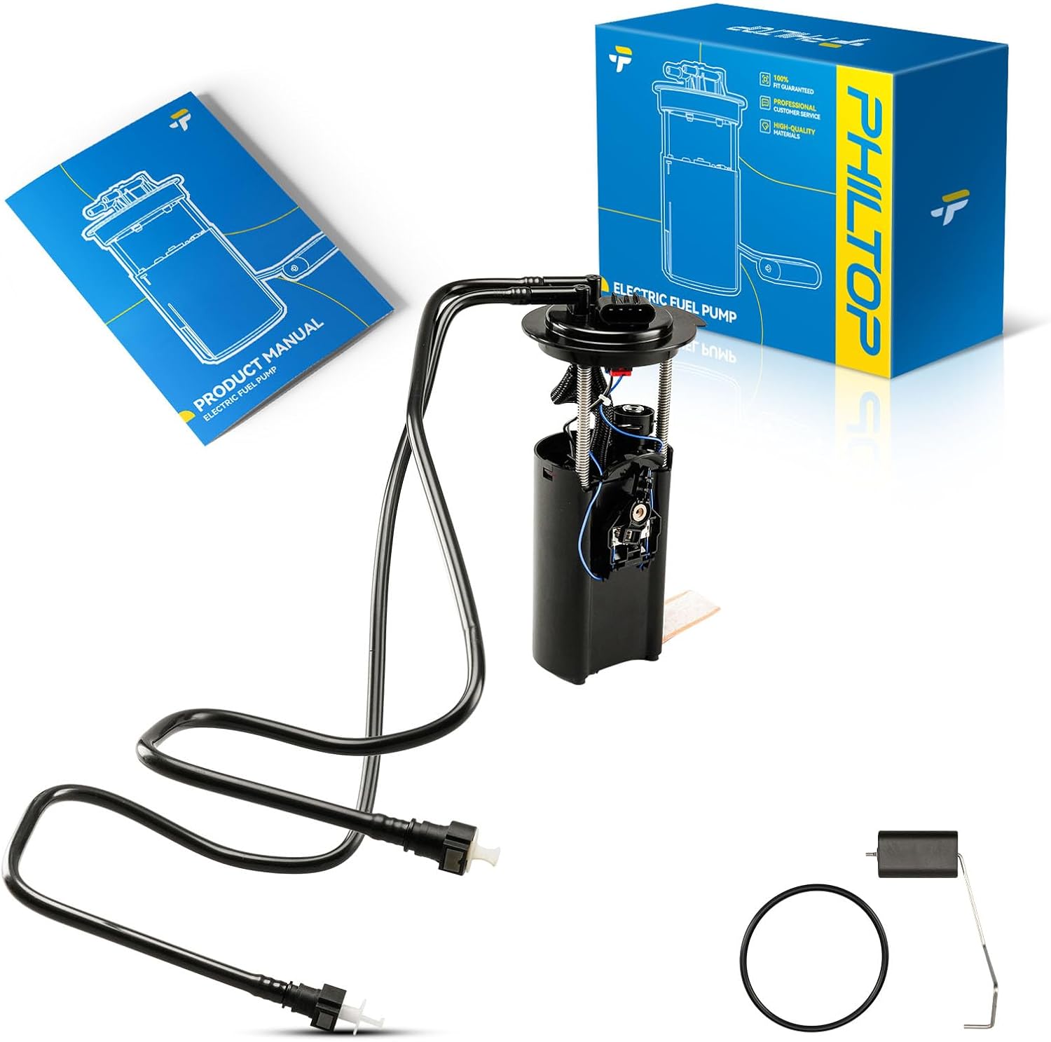 PHILTOP FG1122 Fuel Pump Assembly with Pressure Sensor, Compatible with 2006-2010 Chevy Cobalt, 2006-2007 Saturn Ion, 2007-2009 Pontiac G5, Replaces E3707M