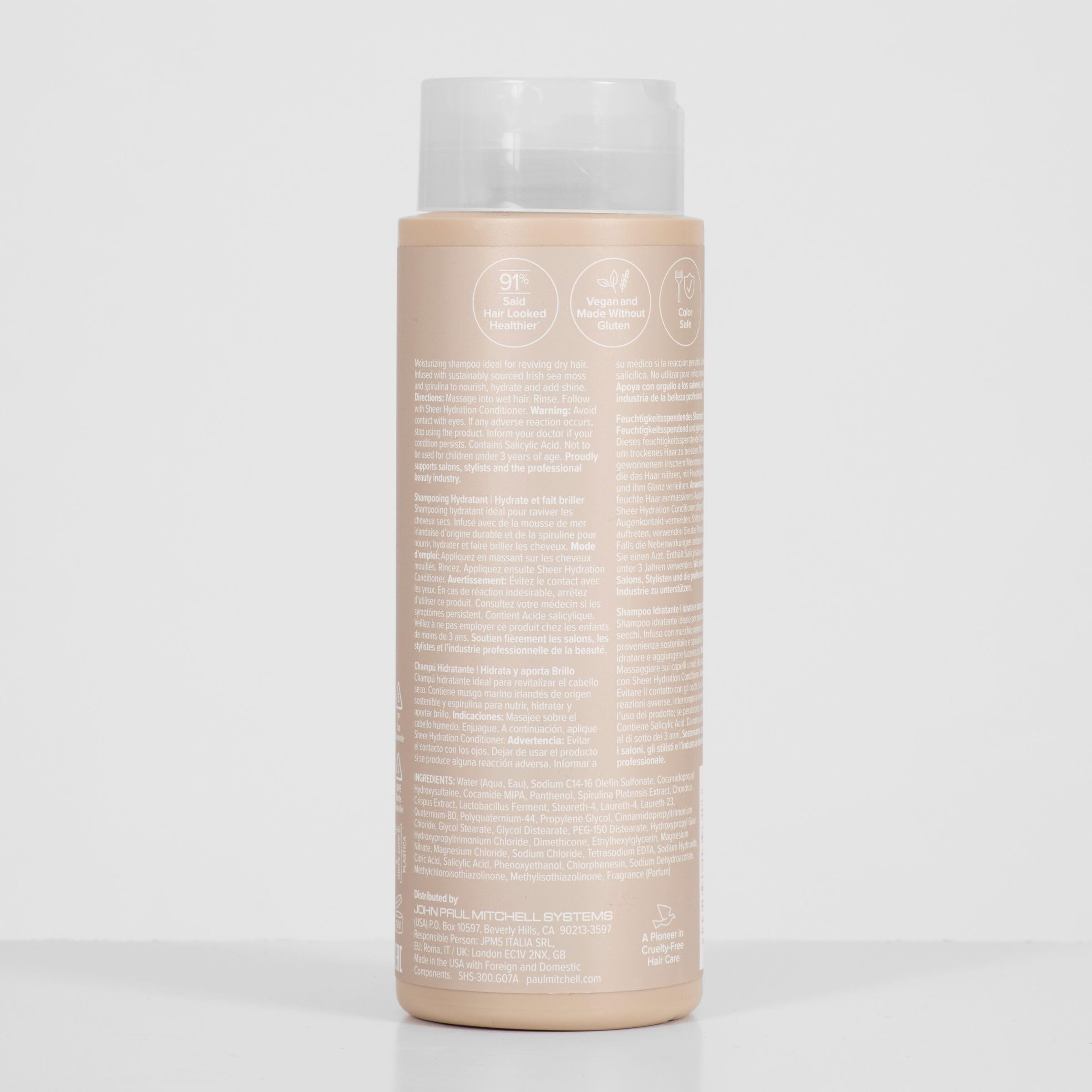 Paul Mitchell Instant Moisture Shampoo - nawilżający szampon do mycia włosów, szampon pielęgnacyjny idealny do włosów suchych, 1000 ml
