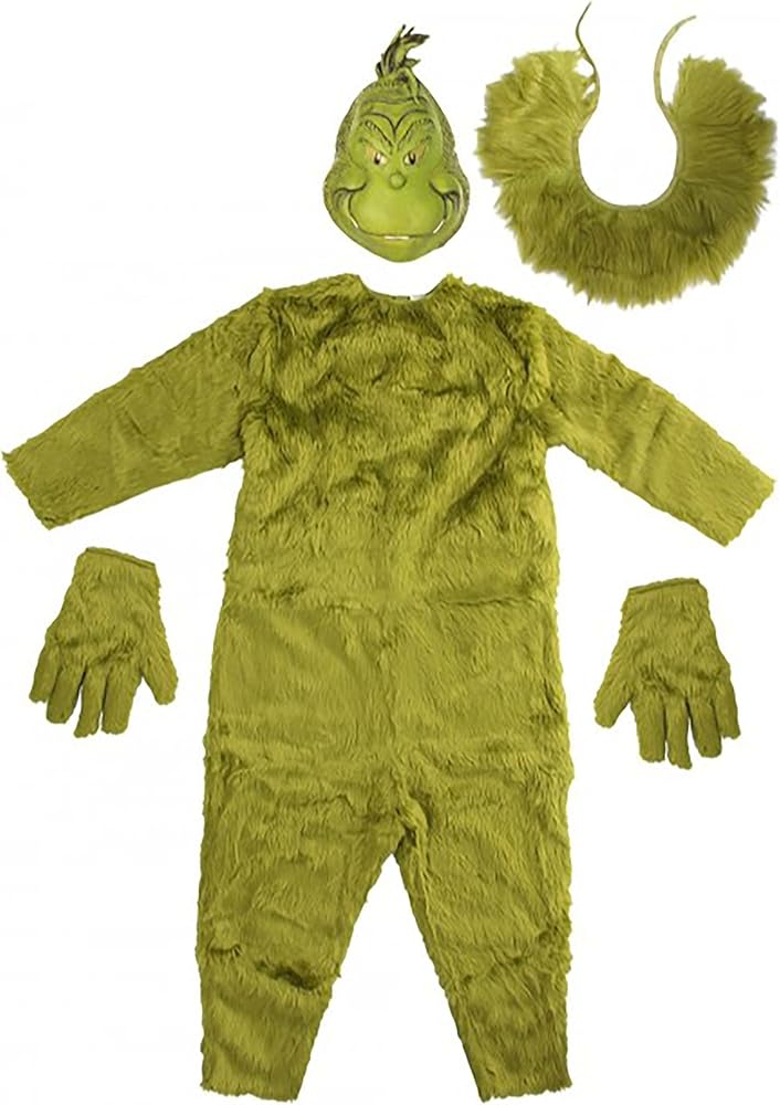 Maschera Grinch (elfo Verde) Con Guanti - Per Bambini E Adulti Per - Foto 10