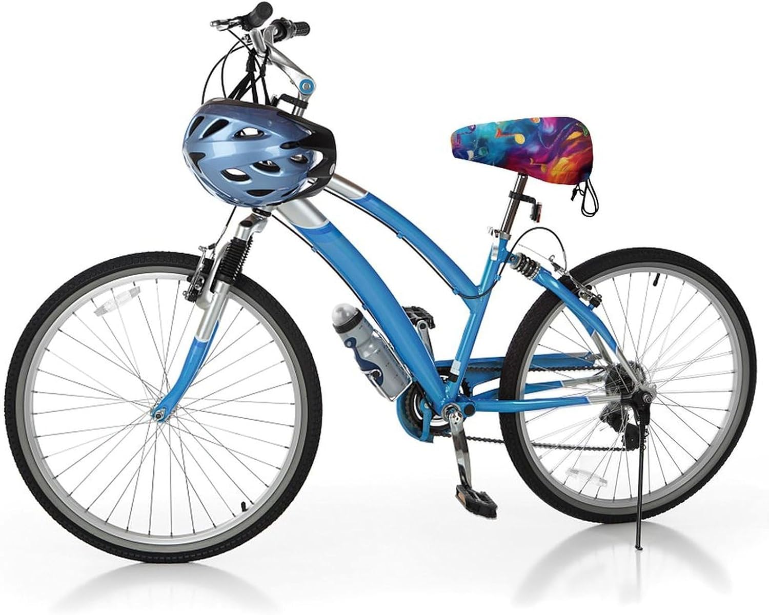 Colorful Music Notes Graffiti Waterproof Bike Seat Covers Universal Fit image 5