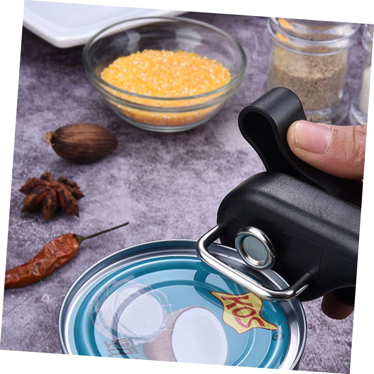 Stainless Steel Bottle Opener Lid Opener for Jars Bottles Multi-functional Safe Handle Kitchen Accessory