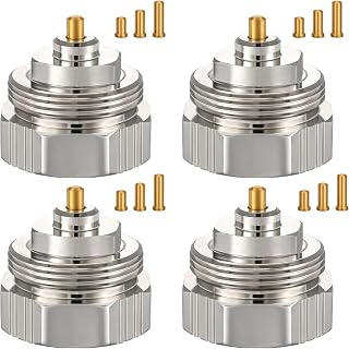 Ancable Heizkörperadapter M30x1.0 auf M30x1.5 Thermostatventil Adapter Ventiladapter Thermostatkopfadapter (4 Stück)