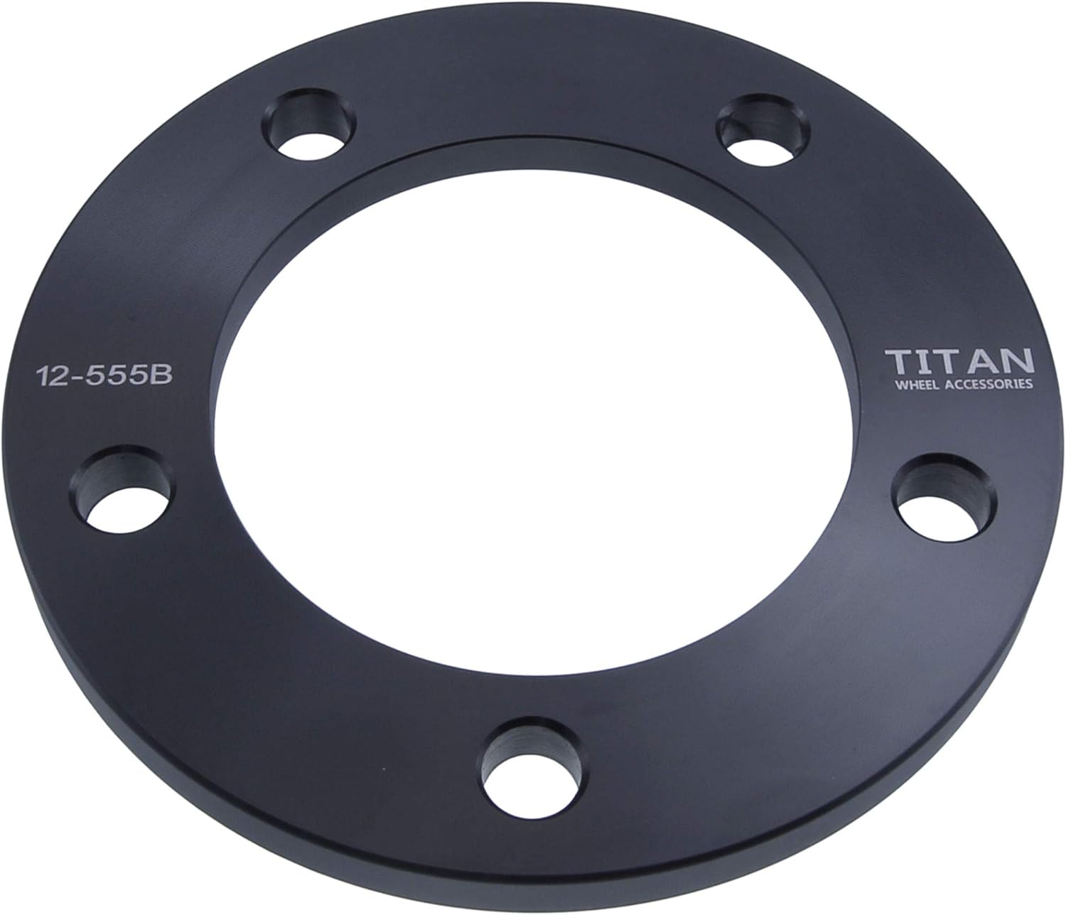 1/2" 5x5.5 Wheel Spacers - Wider Stance, Increased Clearance, Fits Jeep CJ Fits Dodge Ram Fits Ford Bronco Trucks - 1/2 Inch (50mm), 5x139.7 - Pair of 2 - Black