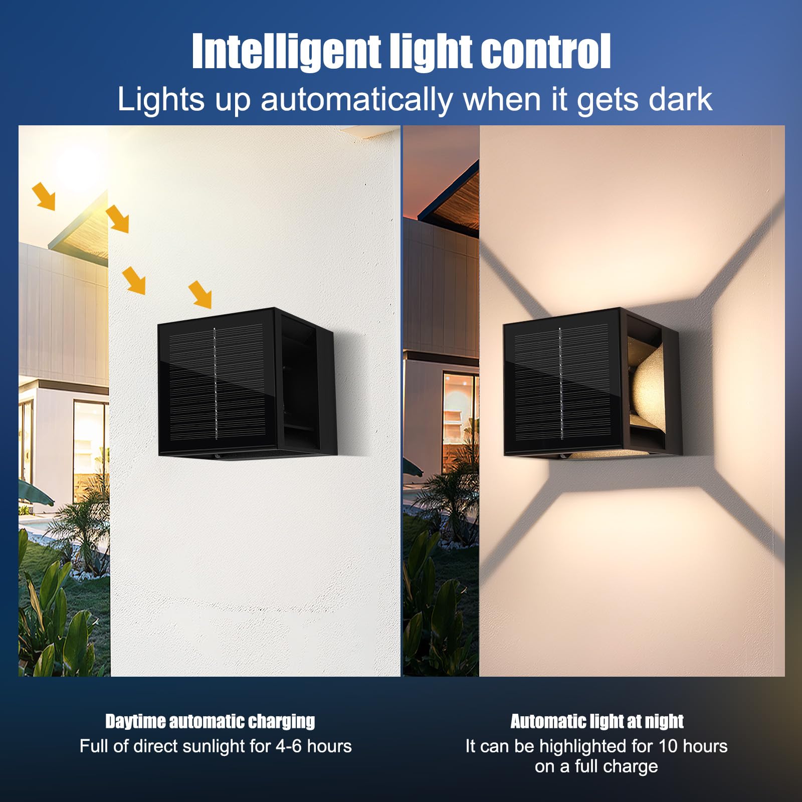 PZJFH 1 Pack Solar Outdoor Wall Light - Image 4