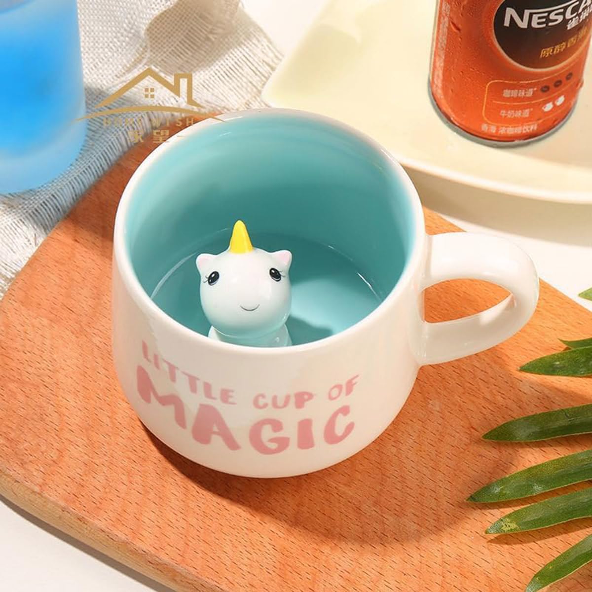 Tazza In Ceramica Con Unicorno E Scritta 'It's OK To Be Different' – 330ml, Lavabile In Microonde E Lavastoviglie