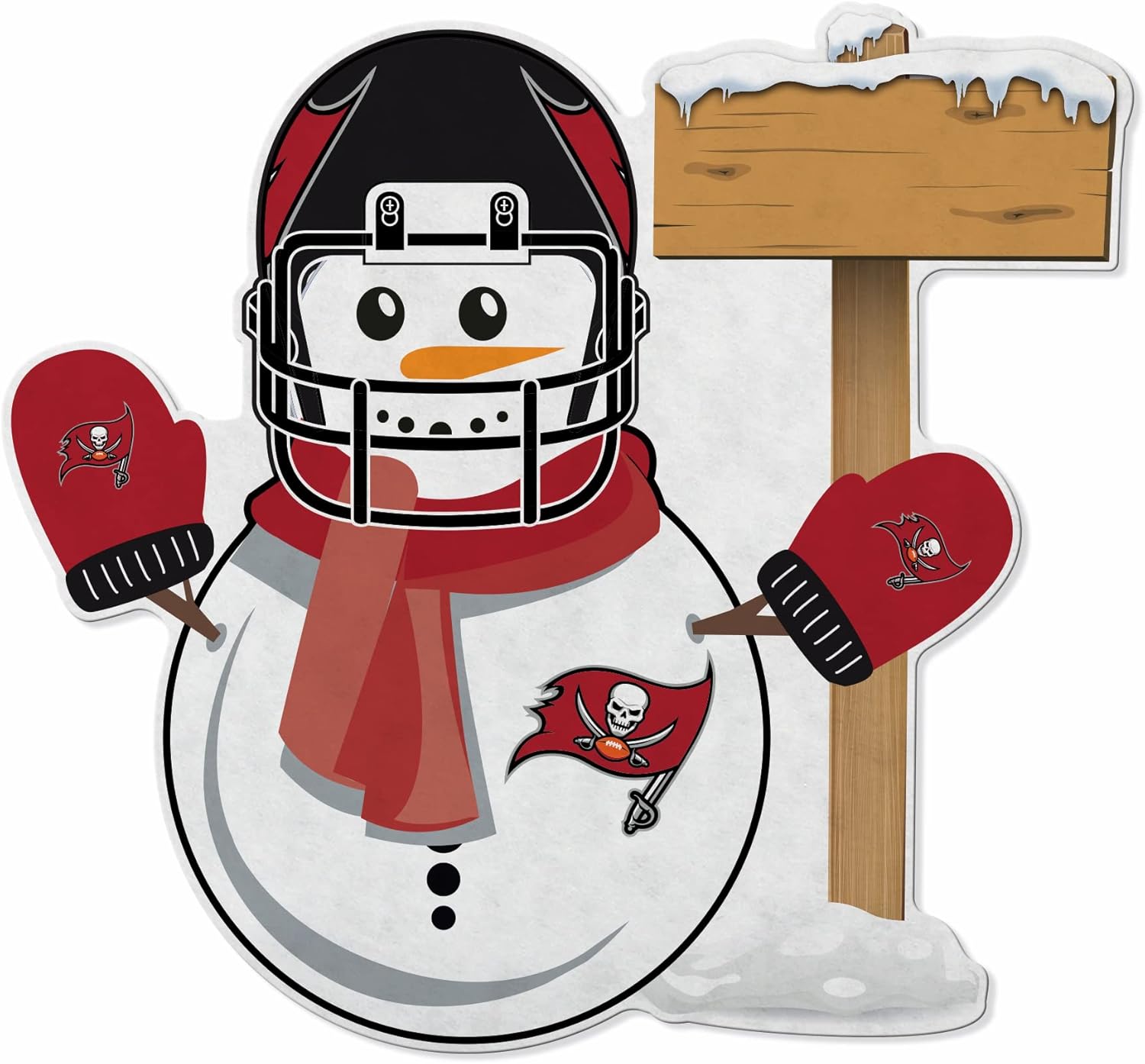 Rico Industries NFL Football Tampa Bay Buccaneers Personalized Felt Snowman Pennant - Home and Living Room Decor - Soft Felt EZ to Hang 12 71RMQH6tfbL. AC SL1500