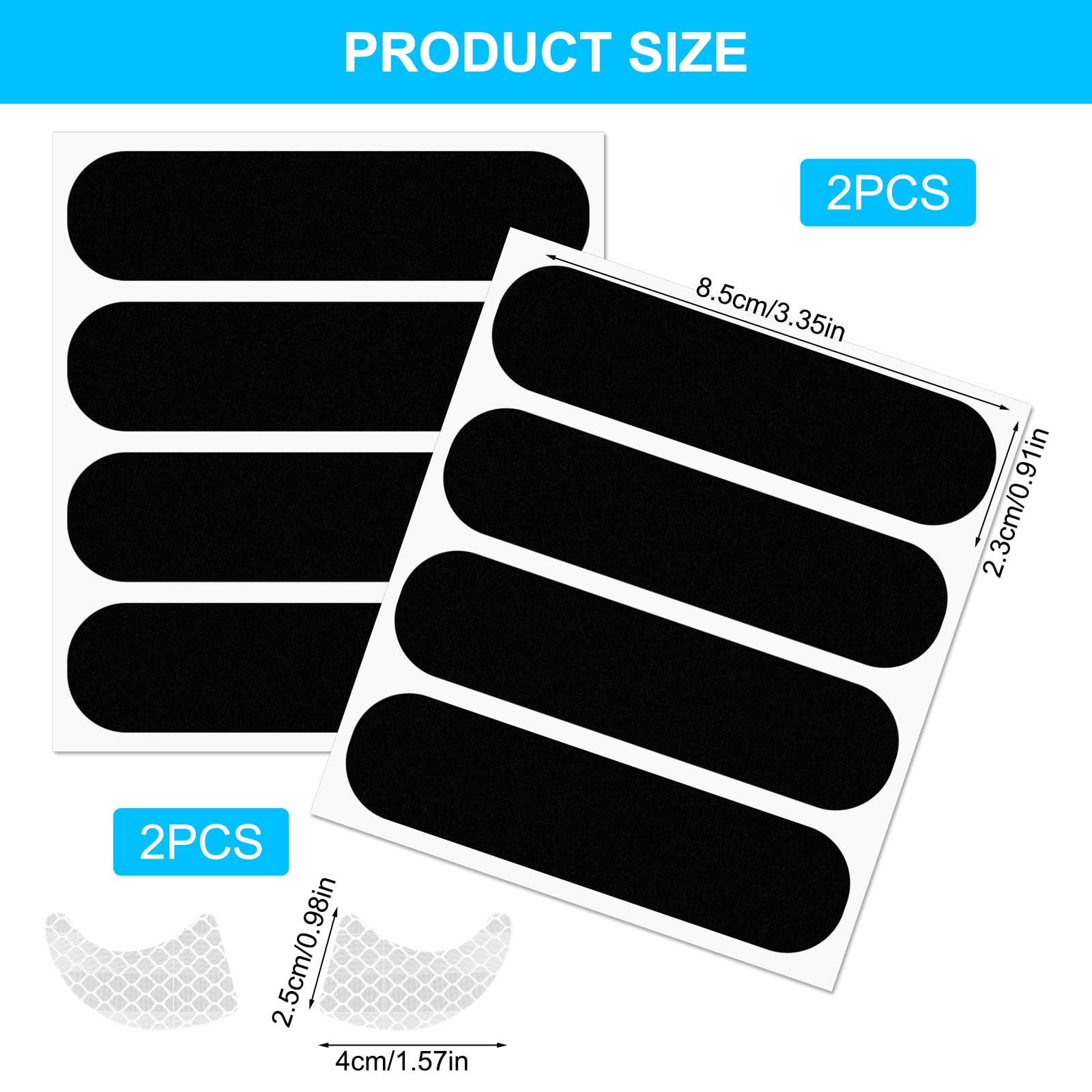 KQDRAVINE 8er Set Motorradhelm-Reflektoren Mit Teufelshörnern - Wetterfest & UV-beständig