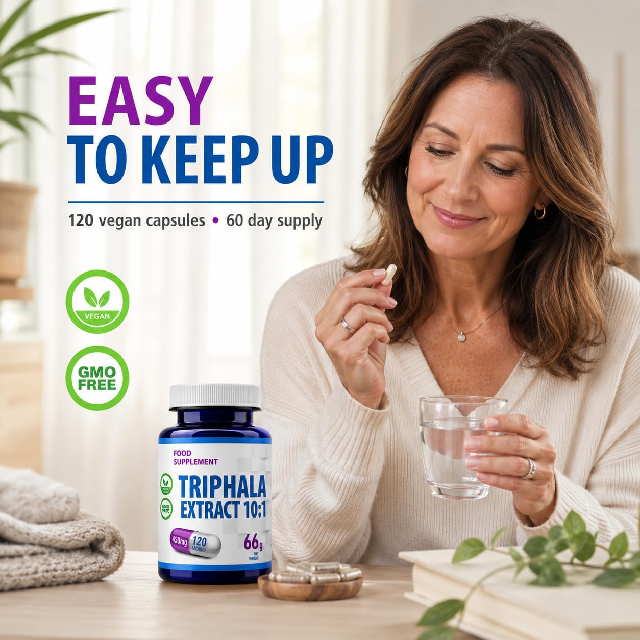 Hepatica Estratto di Triphala | 4.500 mg Equivalente | Estratto 10:1 da 450 mg | Amalaki, Haritaki e Bibhitaki | 120 Capsule Vegane | GMP & Testato da Laboratorio Indipendente