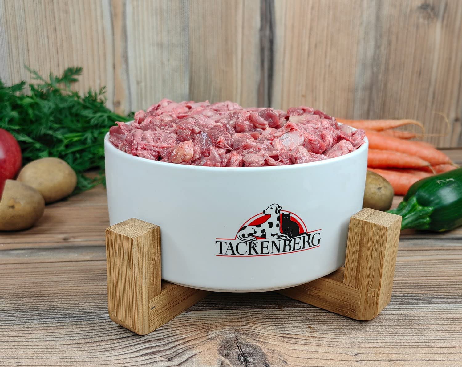 TACKENBERG Barf Schlundfleisch vom Rind für Hunde - 14 x 500 g - leckeres Frostfleisch als Hundefutter in Premiumqualität - geeignetes Gefrierfutter für übergewichtige Hunde - ohne Zusatzstoffe
