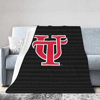 University of Tampa Blanket Large Luxury Fleece Soft Anti-Static Anti-Pilling Flannel Bed Blanket