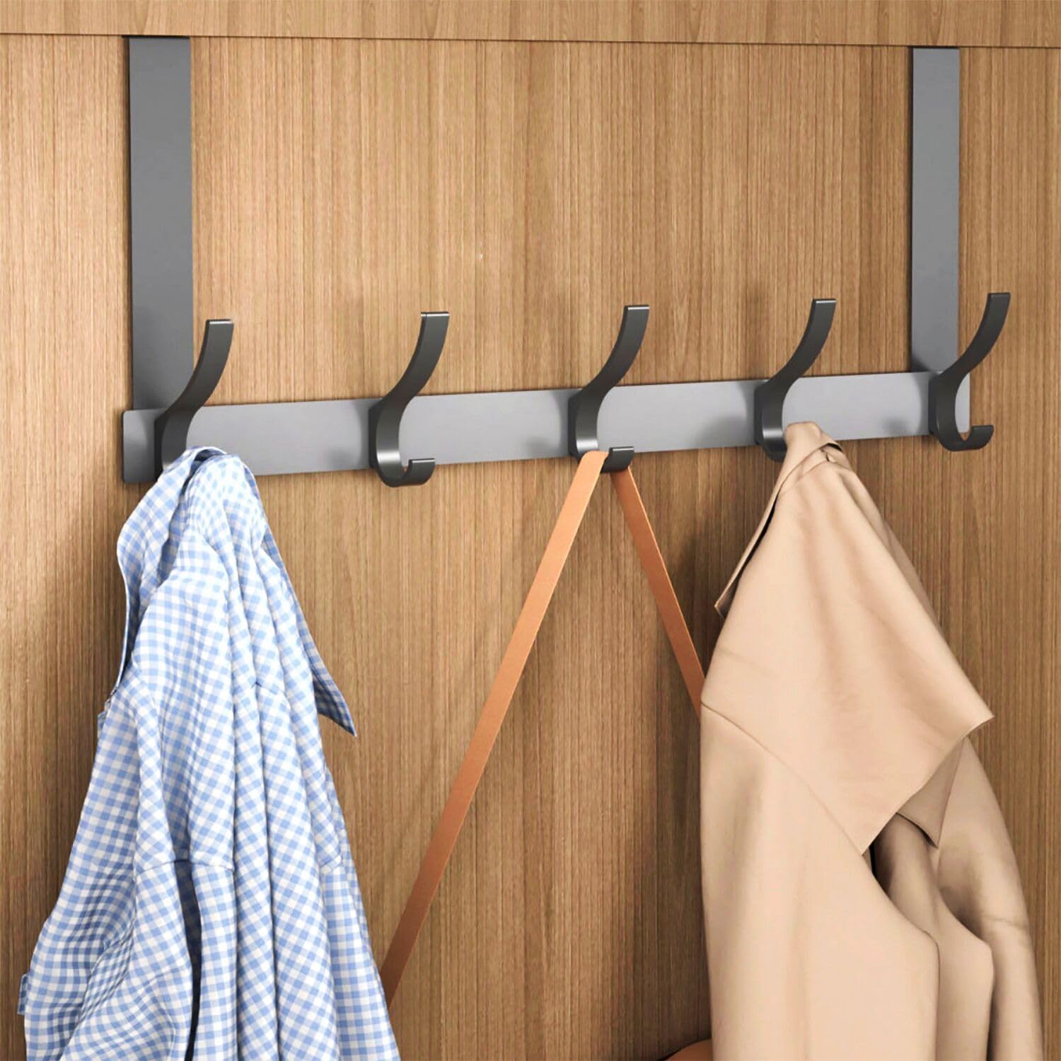 DONGDA Over The Door Hook, Heavy Duty Over Door Hanger Over Door Coat Hooks with Double Hook