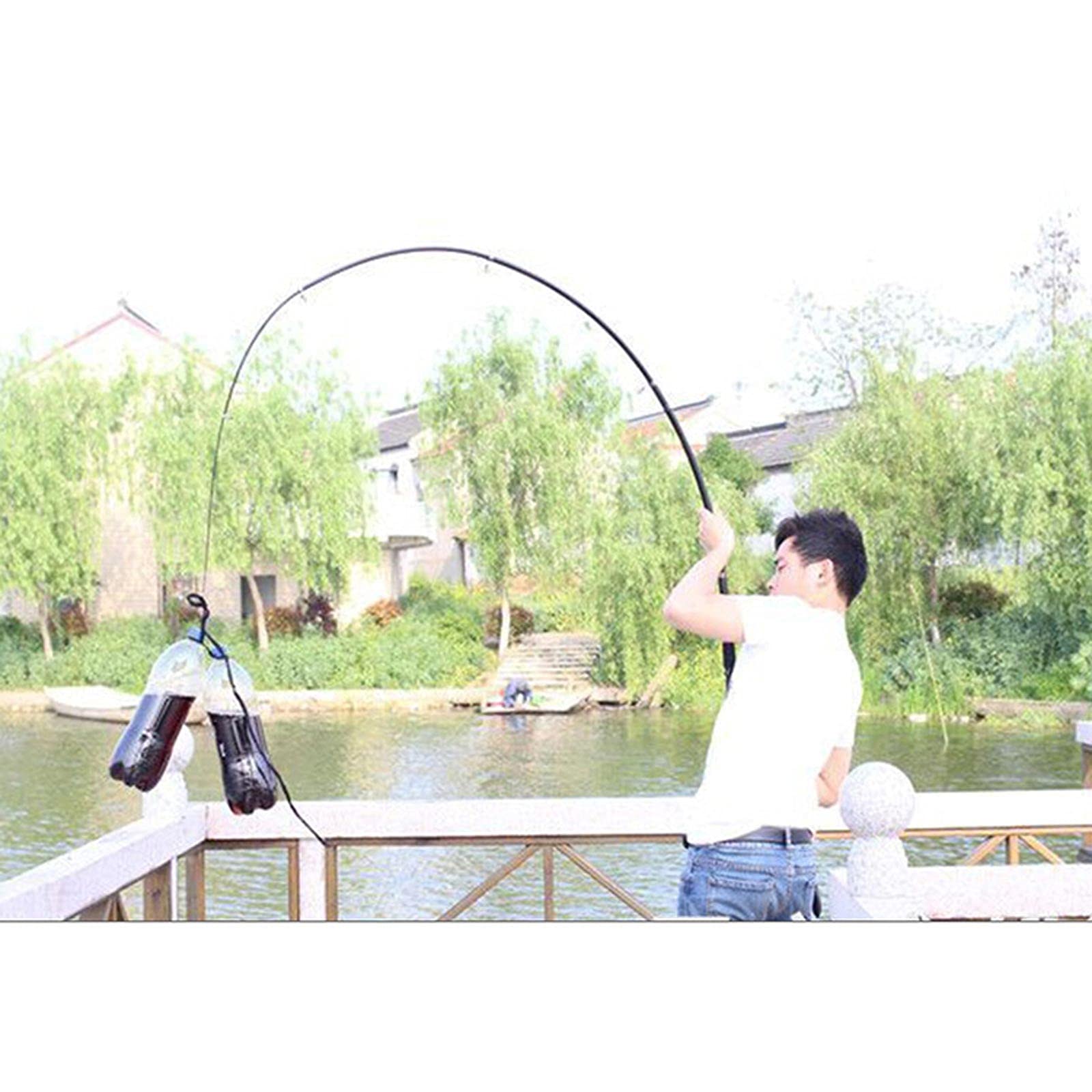 Canne Pesca da Portatile Canna da Pesca e Bobina Comb Combo Fibra in Fibra di Carbonio Palo da Pesca telescopico con Bobina Combo Kit per Principianti Pesca in Acqua Dolce (Size : 2.1M)
