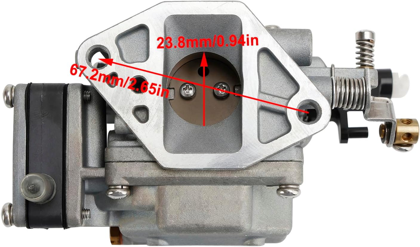 Carburetor Carb Carburetor replacement fit for Yamaha 15HP 9.9HP outboard for Parsun 2 stroke 9.9HP15HP Motor 63V-14301-00 63V-14301-10