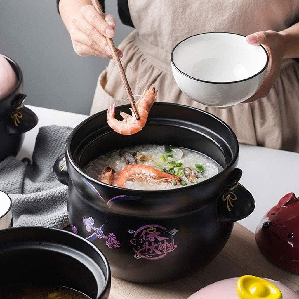 Ceramic Cookware Soup Pot Stew Clay Stockpot Earthenware