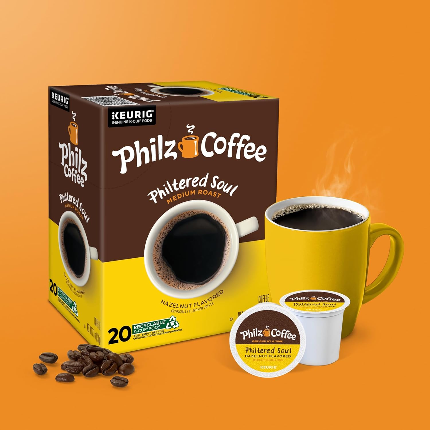 Philz Coffee Philtered Soul K-Cup® Pod Coffee, Single Serve Keurig® K-Cup® Pods, Medium Roast Coffee, 20 count