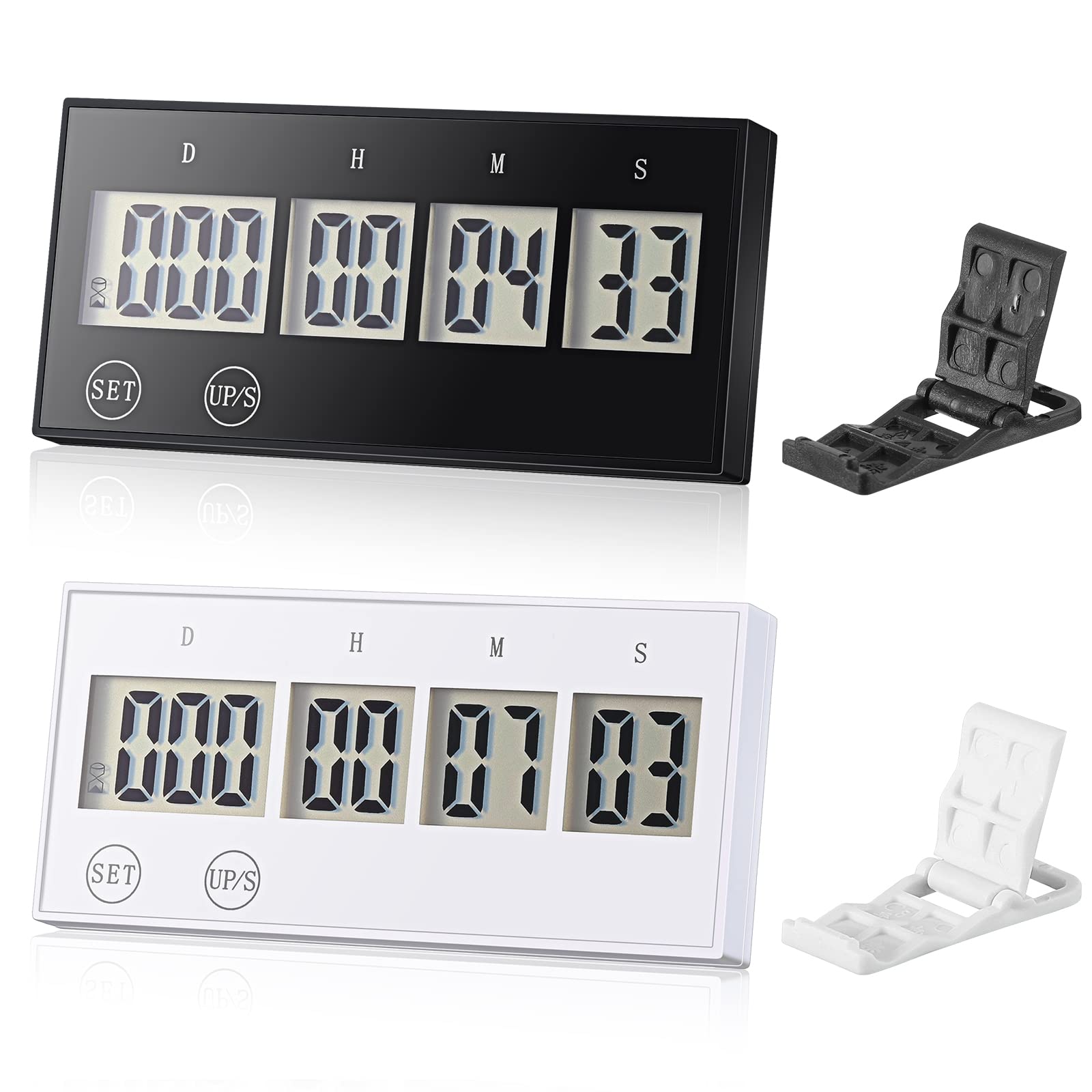 Buy 2 Pcs LED Countdown Clock Digital Timer 999 Days Retirement