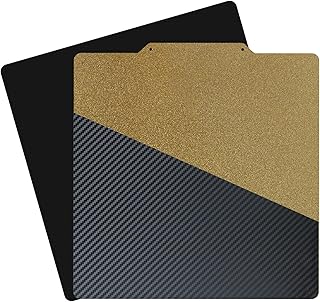 Texturiertes PEI & Glattes PET (Kohlefasermuster) Bauplatte Flexibles Heizbett Kompatibel mit Ender 3 Ender 5 Neptune 3 4