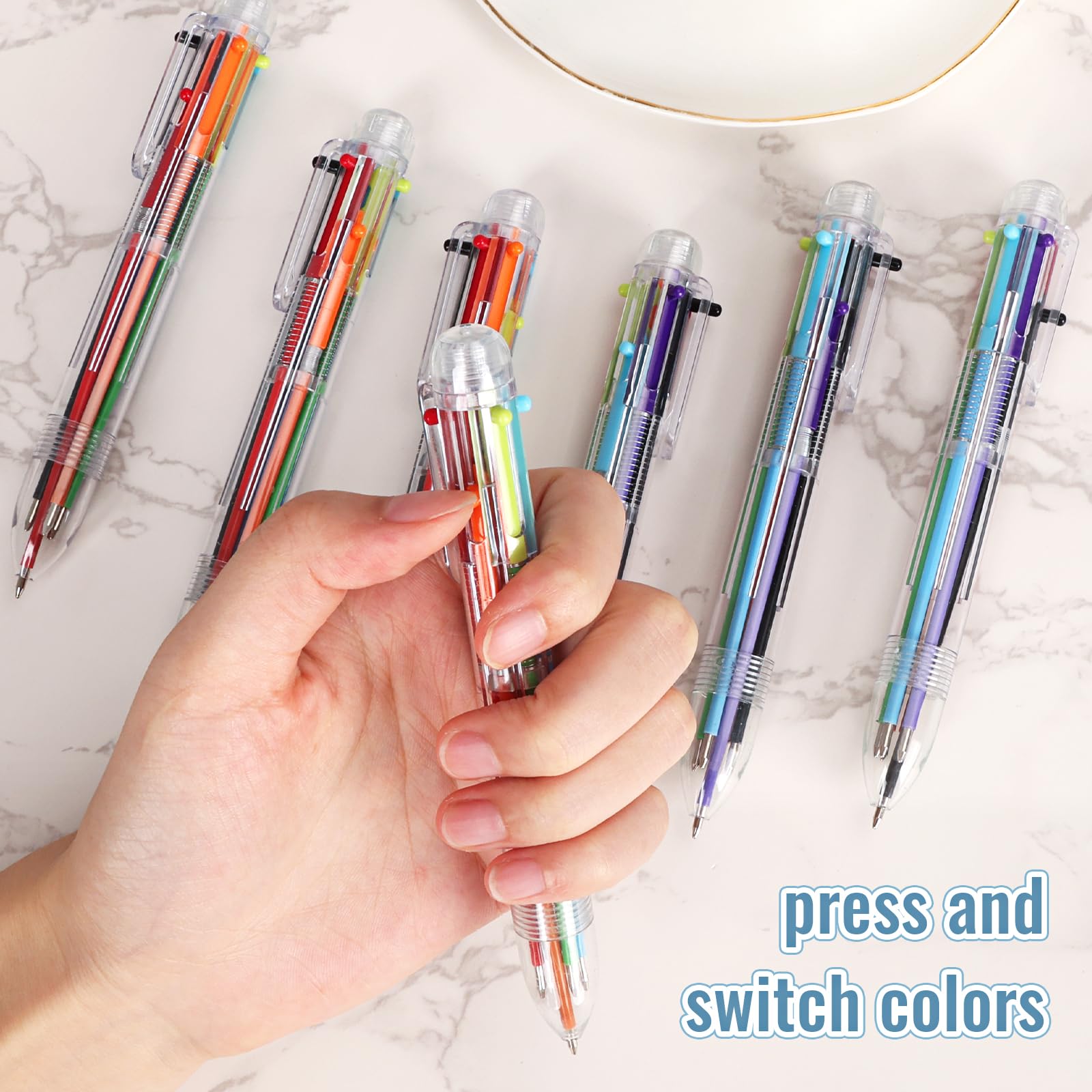 48 Pcs Blank Notebook And 6-in-1 Multicolor Ballpoint Pen Set 5.5 X 8.3 - View #6