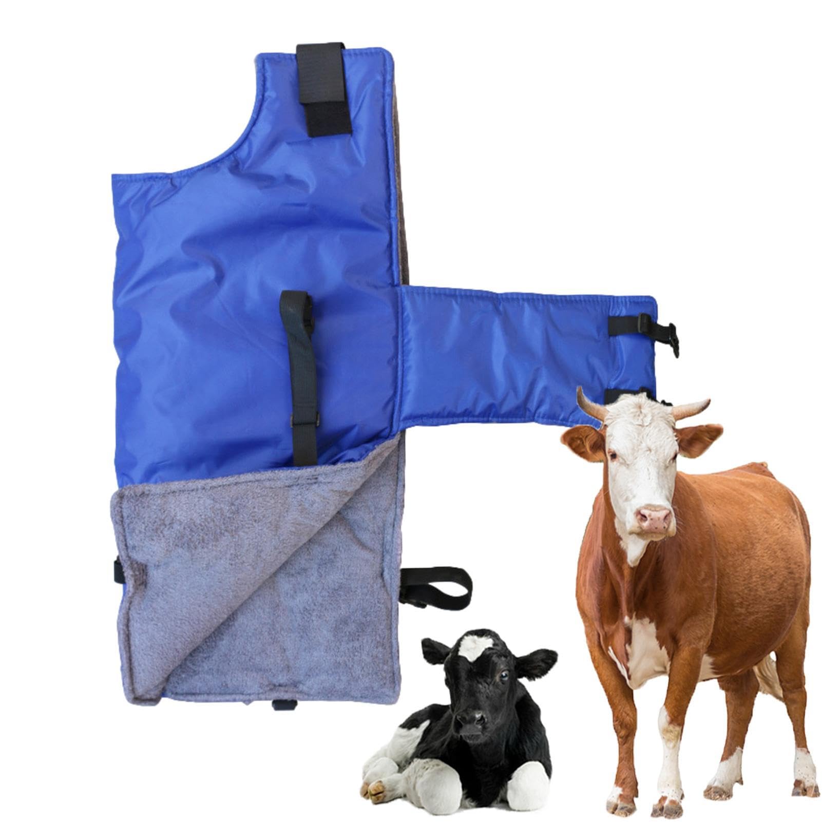 Coperta per vitelli, coperta per capra, coperta per polpaccio, coperta per polpacci, calda e antivento, per mantenere al caldo, protezione addominale, antivento