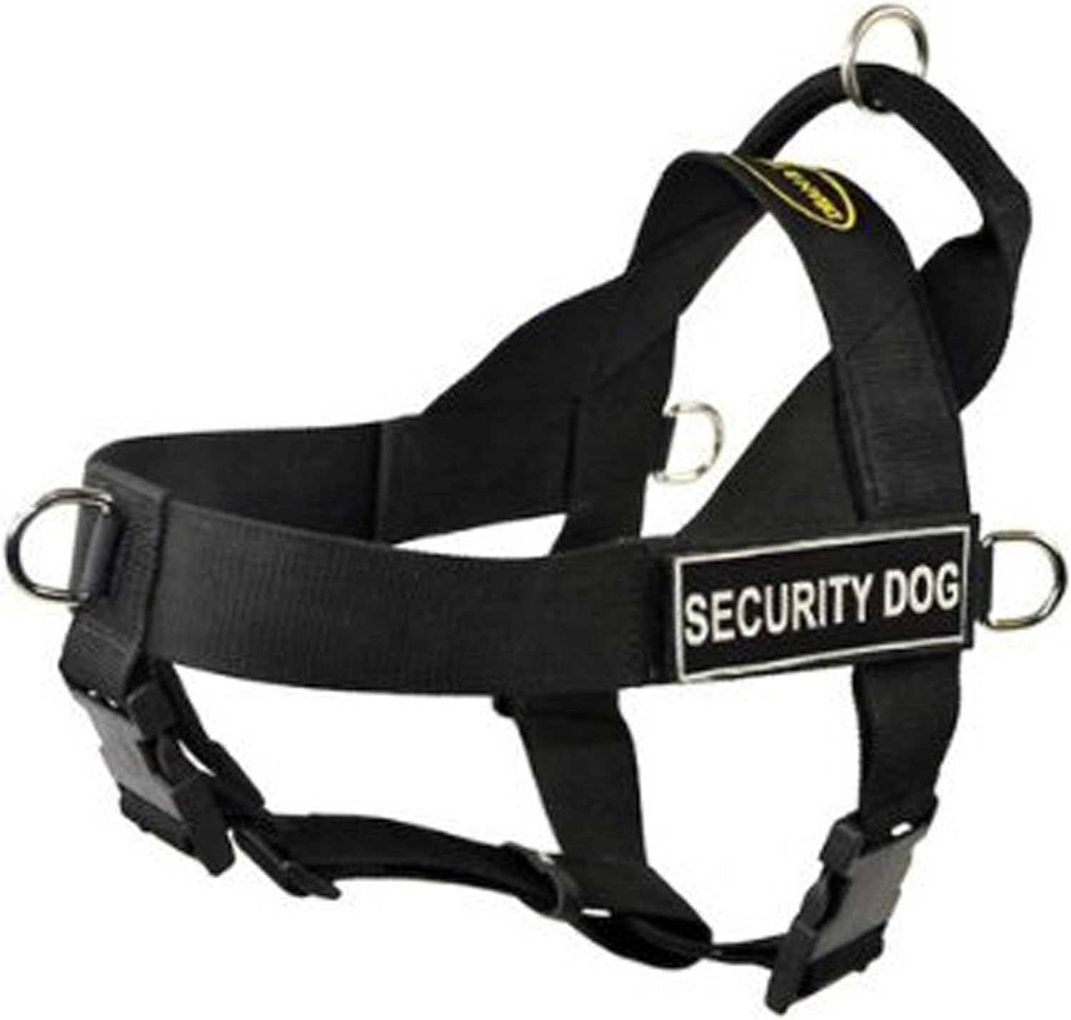DT Universal No Pull Dog Harness, Security Dog, Black, Large, Fits Girth Size: 31-Inch to 42-Inch
