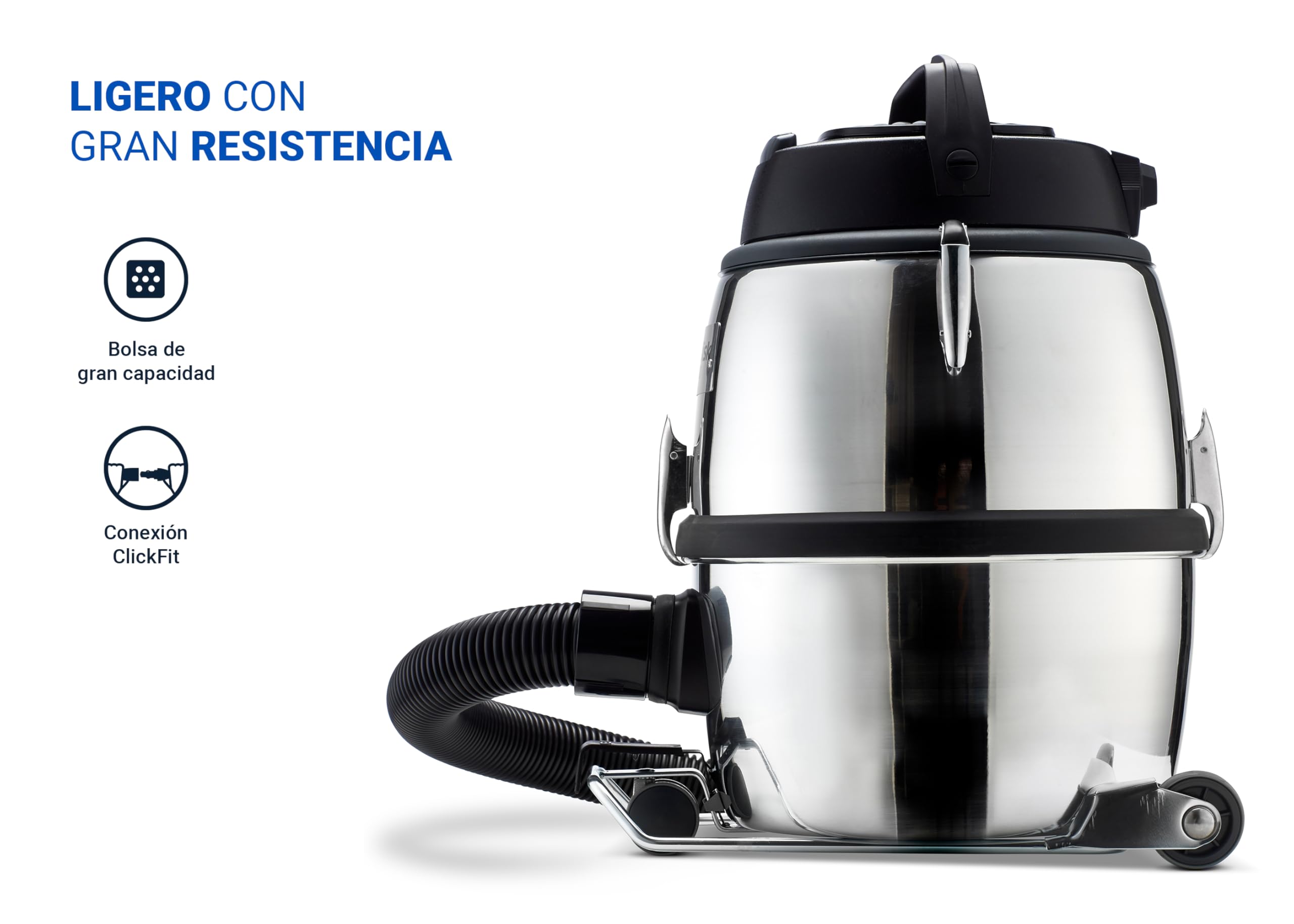 Nilfisk Aspiradora GM80 C para Suelos y Alfombras - Aspirador de Trineo Potente y Robusto con Función de Soplado (780 W)