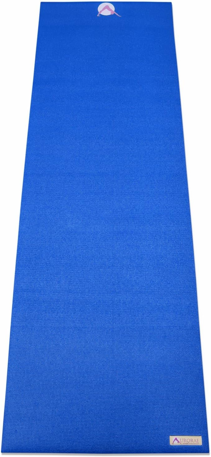 AURORAE Classic/Printed Extra Thick and Long Yoga Mat. Slip Free Rosin