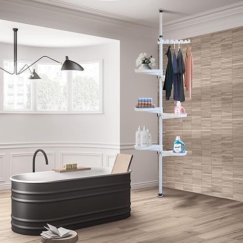 Miniatura 5 de Soporte de 7 niveles para plantas de interior, estante de exhibición de flores, soporte alto de tubo de acero, estante de almacenamiento de esquina,