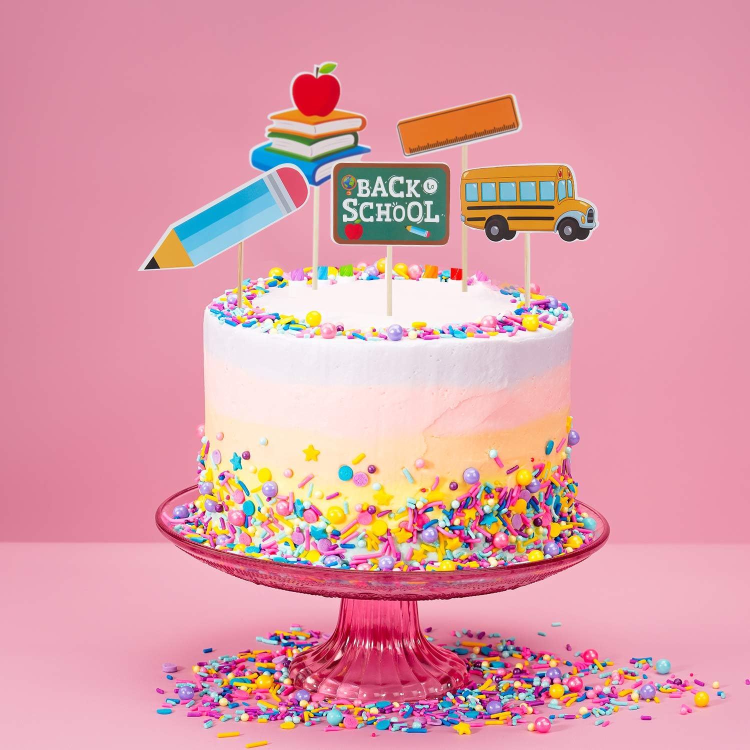 Buy 54 Pieces Back To School Cupcake Toppers First Day Of School Cake Picks Welcome Class Toothpicks Welcome Party Decorations Teacher Presents Supplies School Activities Classroom Decor Online In Italy B087wnh5j8