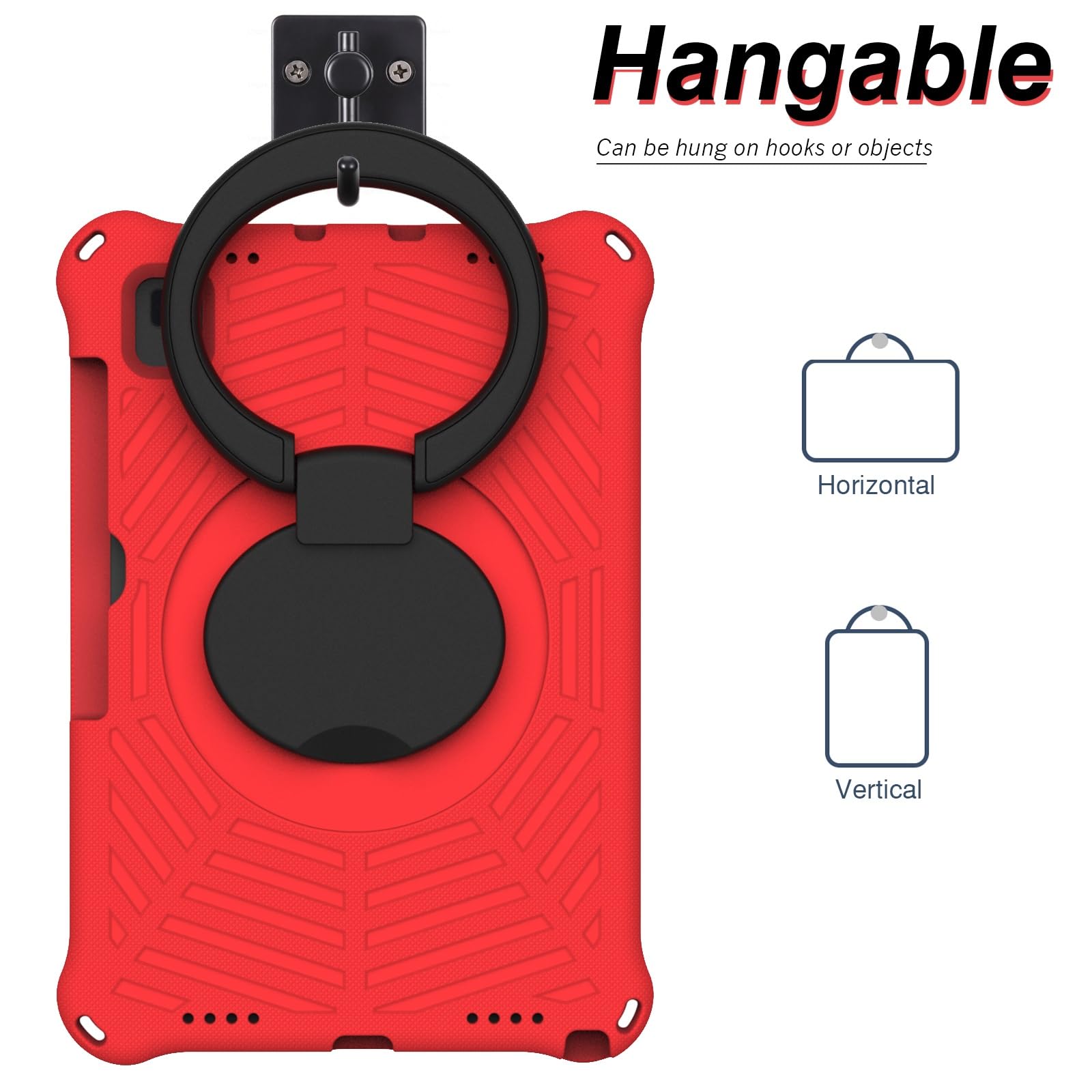 Étui de protection pour tablette Coque antichoc adaptée aux enfants compatible avec Samsung Galaxy Tab A7 10,4 pouces (2020) SM-T500/T505, support de poignée pivotant léger + bandoulière étui de prote