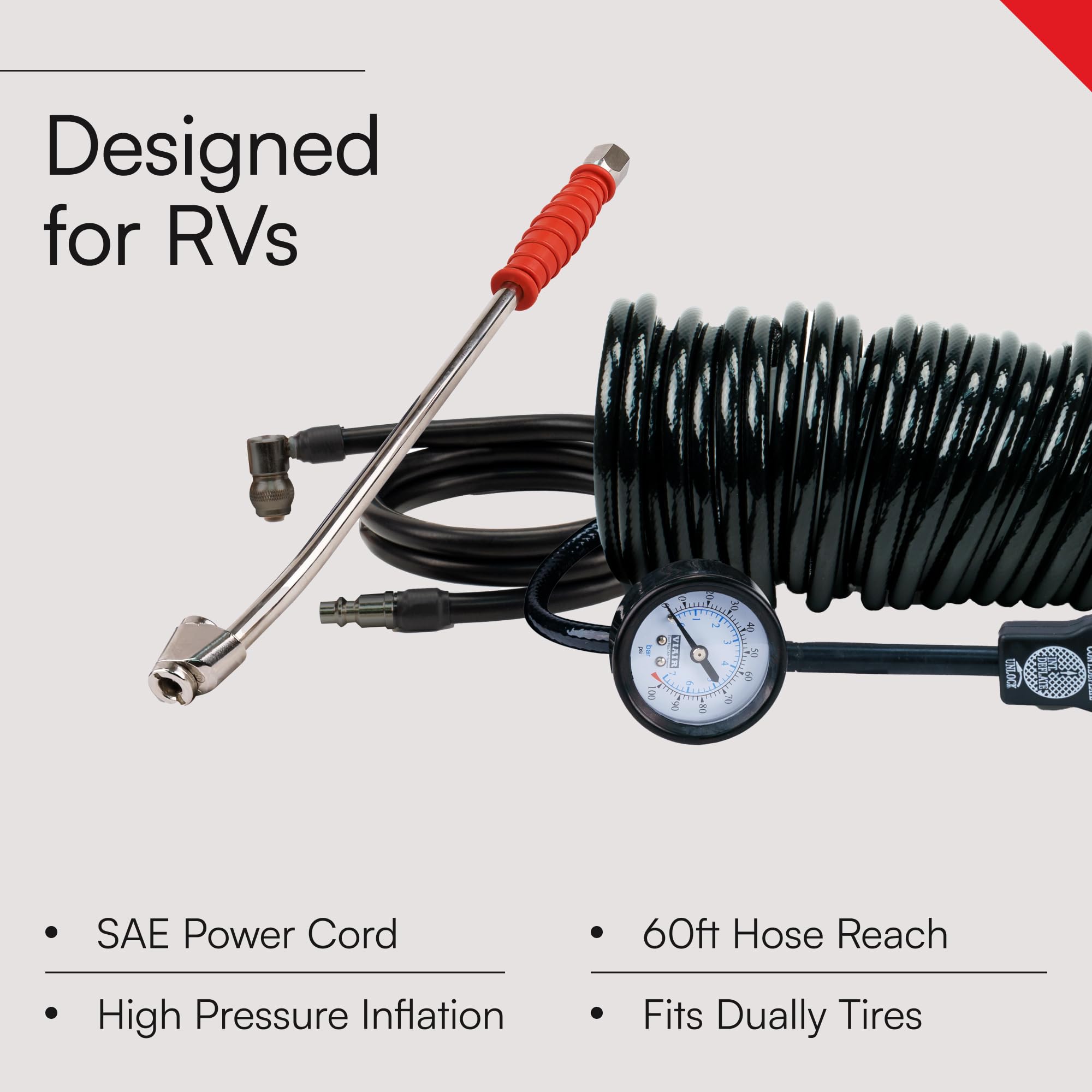 VIAIR RV Tire Inflator - 150 PSI Compressor -3