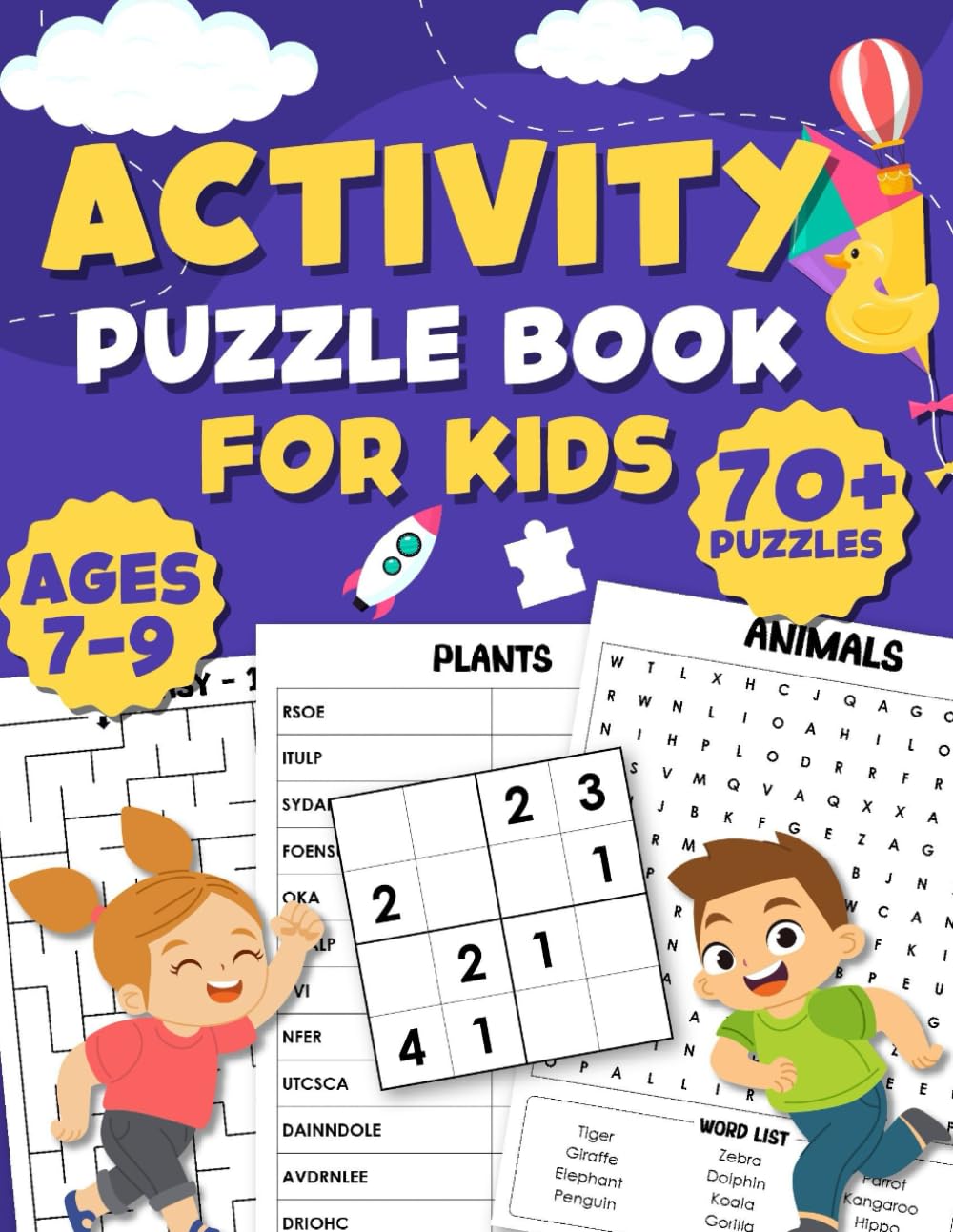 Buy Activity Puzzle Book For Kids Ages 7- 9 Years: Último libro de