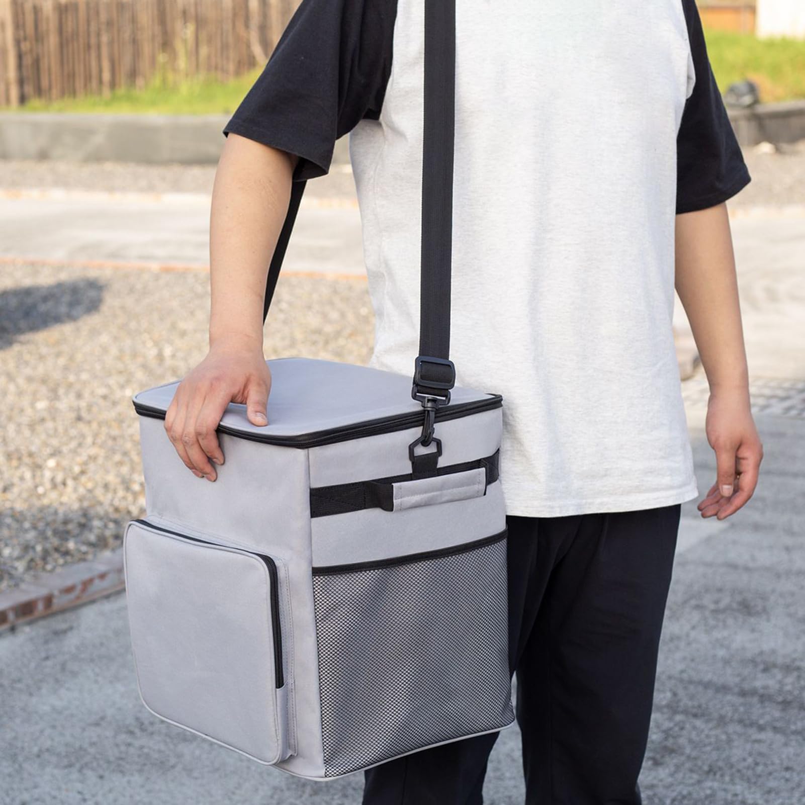 Cooler isolante su ruote | Carrello rotabile per refrigeratore - Carrello da viaggio 35 litri impermeabile per picnic campeggio shopping all'aperto