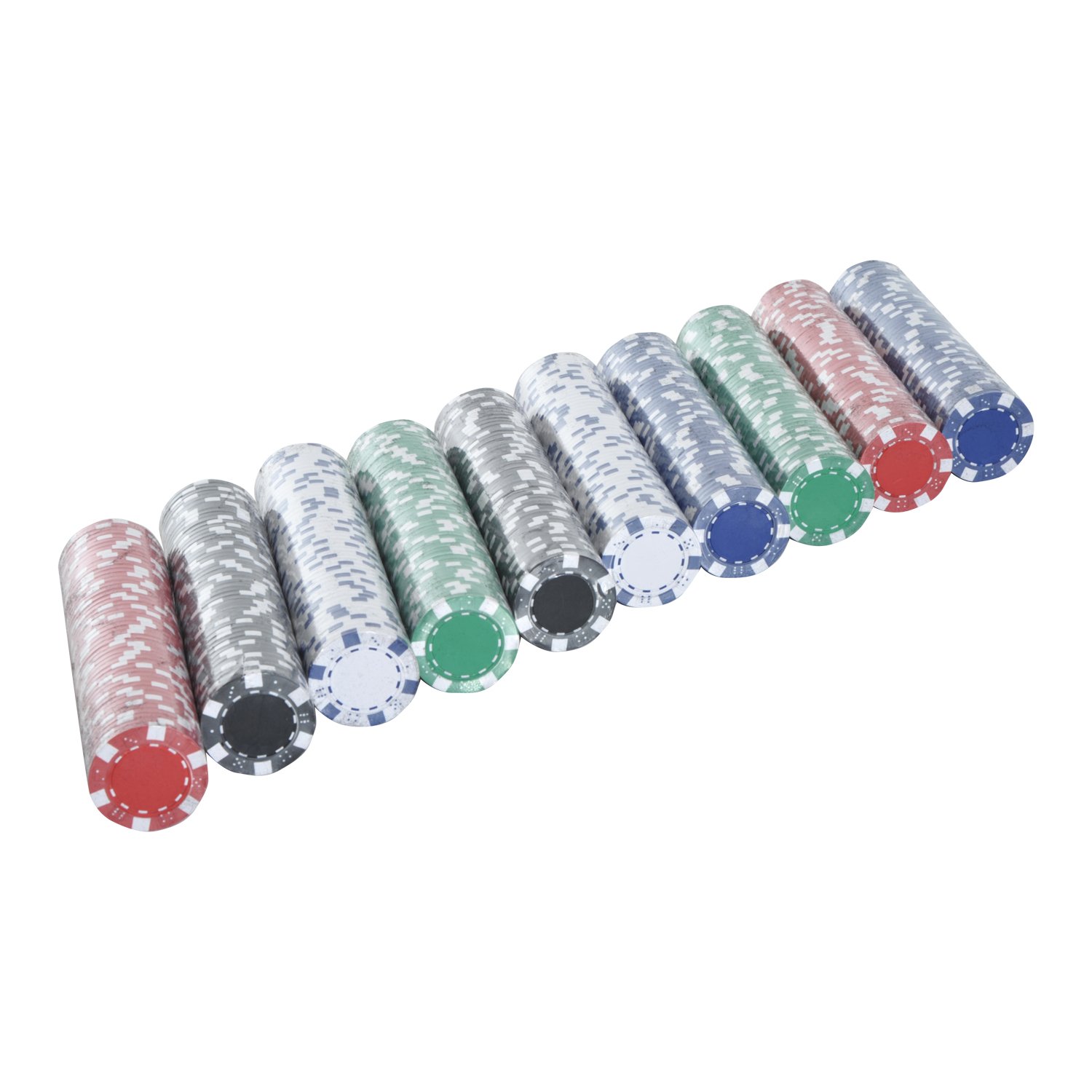 Homcom - Maletín Pro de Poker con 2 juegos de cartas y 2 llaves de aluminio (55,5 x 22 x 6,5 cm, aluminio)