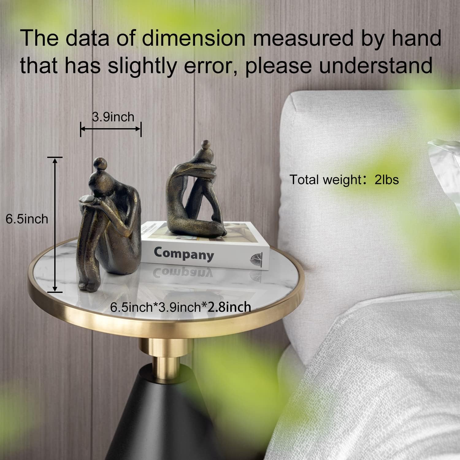 LIFFY Decorative bookends - Heavy Duty Bookend Holder Decor - Non Skid Resin Book Ends - Decorative Book Stopper for Shelves, Study, Office Desk, Bedroom, Great Gift for Book Lovers : Home & Kitchen