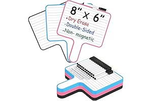 12 Pack Double-Sided Dry Erase Paddles for Interactive Classroom and Group Activities