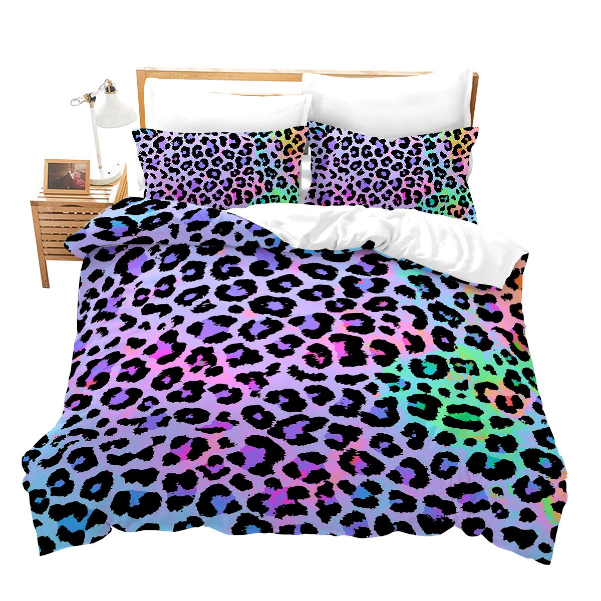 Caregchrisj Copripiumino Singolo Unicorno Bambina 135x200cm Set Copripiumini e Federe 3D Stampa