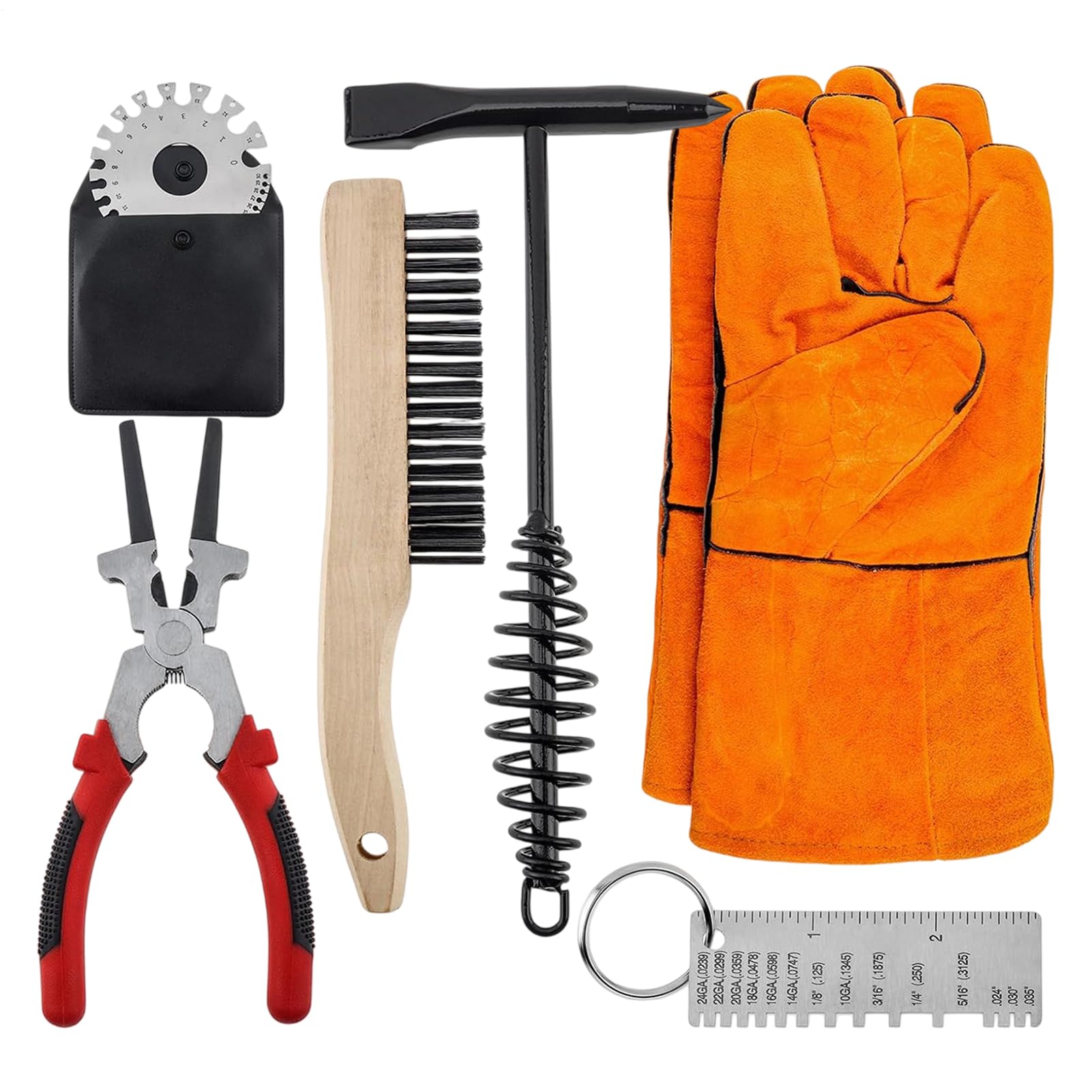 Kit D'Outils De Soudage Outils de Nettoyage de Laitier pour Soudure | Ensemble pour l'Élimination de la Rouille Pour Soudage et Soudure en Automobile, Électronique, Industrie, Artisanat et