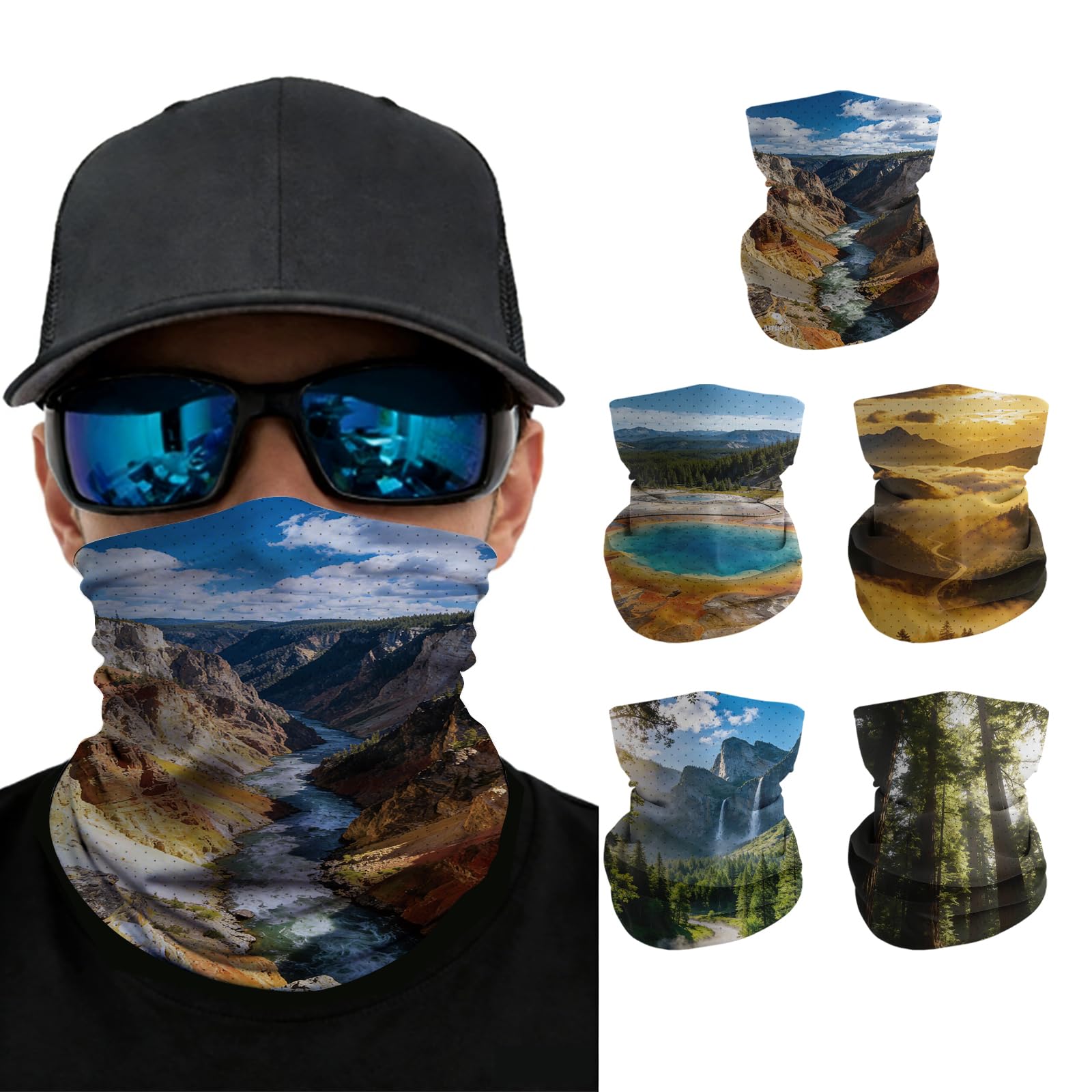 Summer Cooling Neck Gaiter - UV 50+ Sun Protection, Breathable Mesh Ice Silk Face Mask for Cycling, Running, Hiking, Fishing