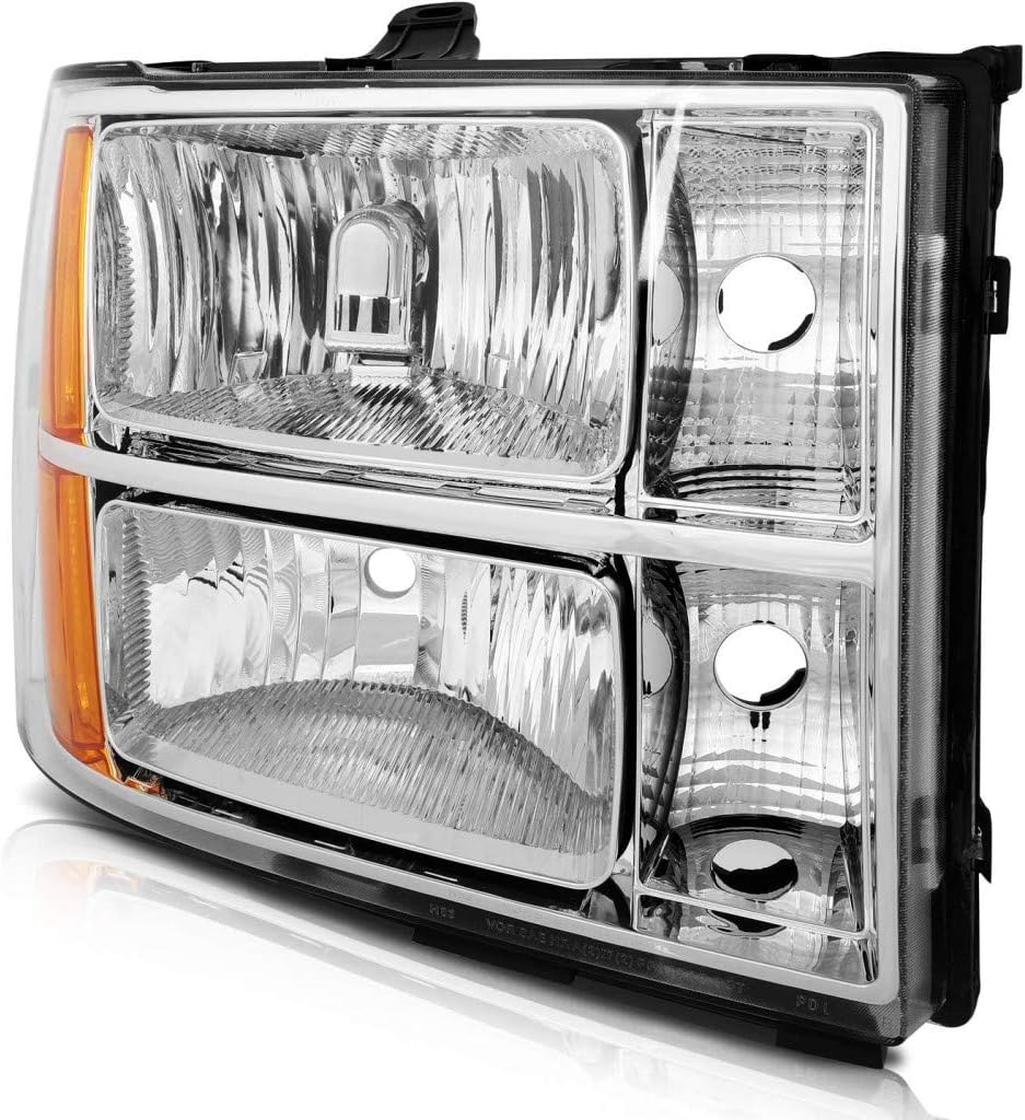CarLights360 For 2007-2013 GMC Sierra 1500 Headlight Driver and Passenger Side DOT Certified Bulbs Included GM2502283 GM2503283-Replaces 22853029, 22853030 ;