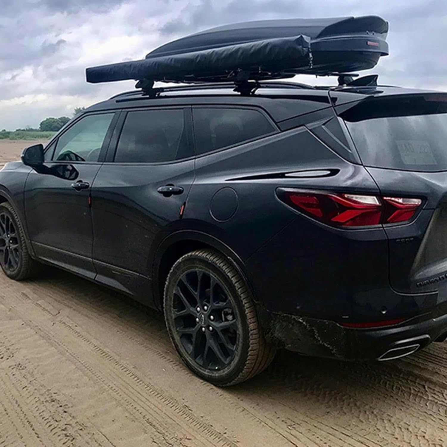 AMNOOL Car Awning, Removable Retractable Vehicle Awning, Waterproof Windbreak Canopy Overlanding Awning, Height Adjustable, RV Awnings for SUV/Truck/Van (Size : 200 * 250CM/6.56 * 8.2ft)