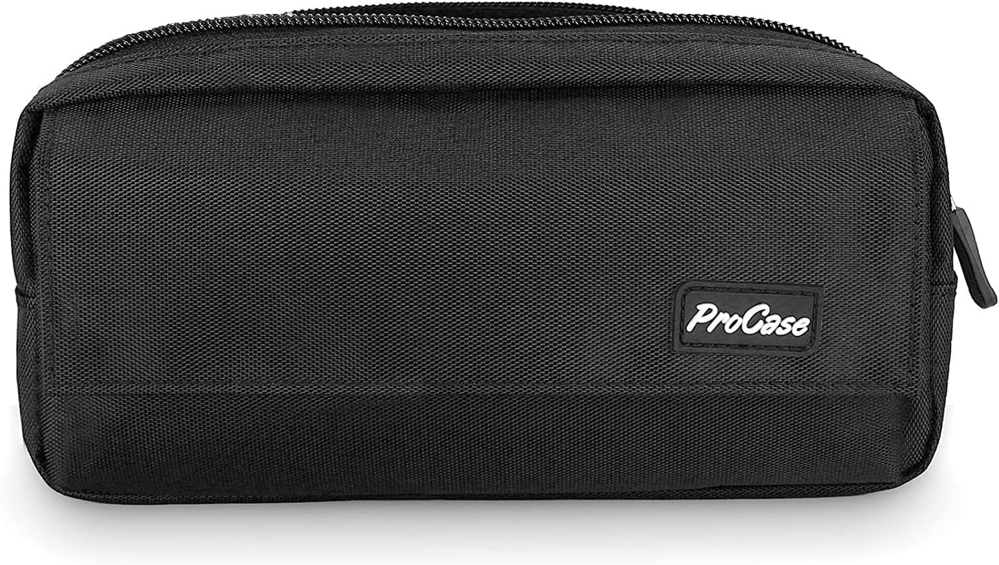 ProCase Pencil Bag Pen Case, Large Capacity Students Stationery Pouch