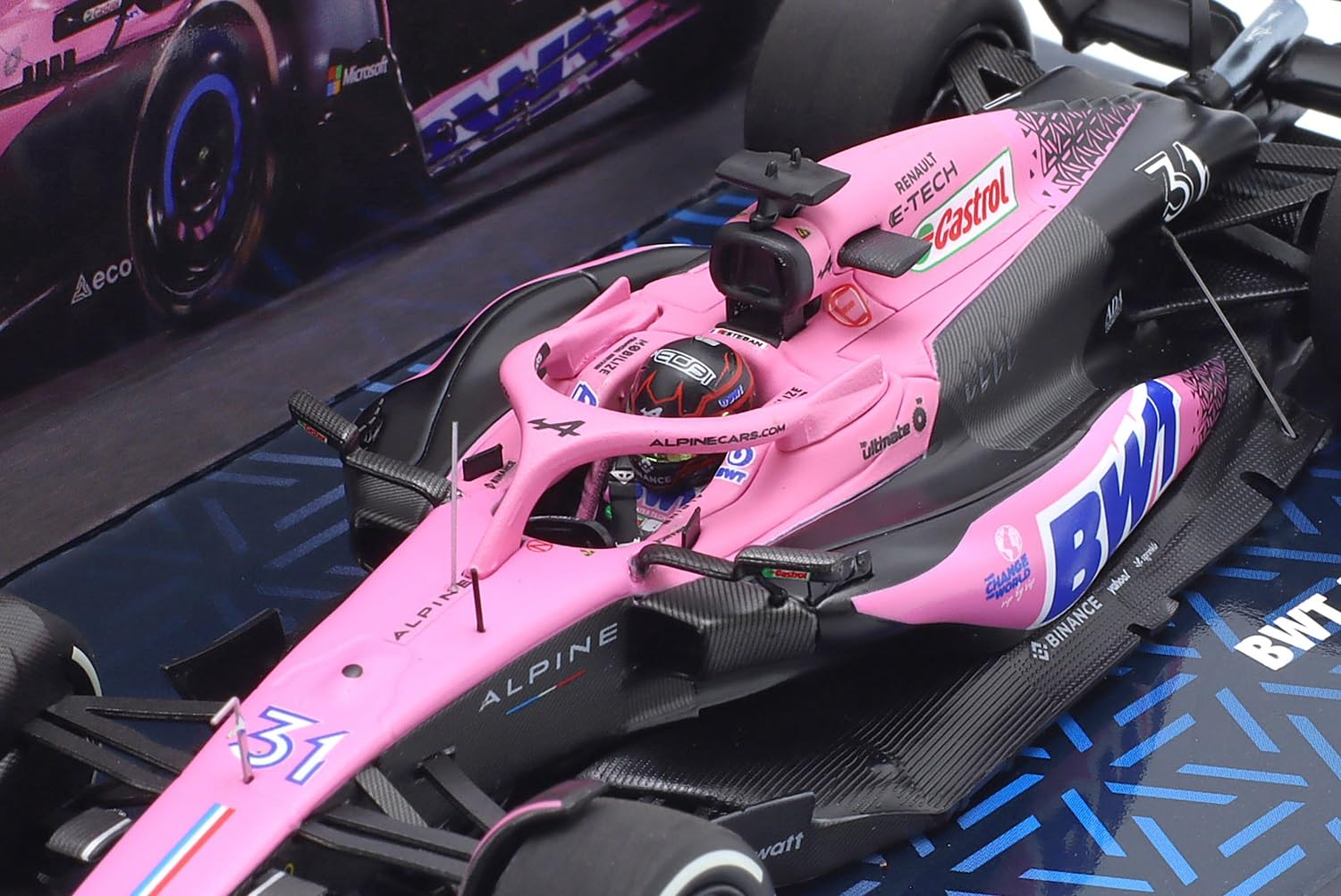 Minichamps 1/43 BWT ALPINE F1 TEAM A523 ESTEBAN OCON BAHRAIN GP 2023 Modèle