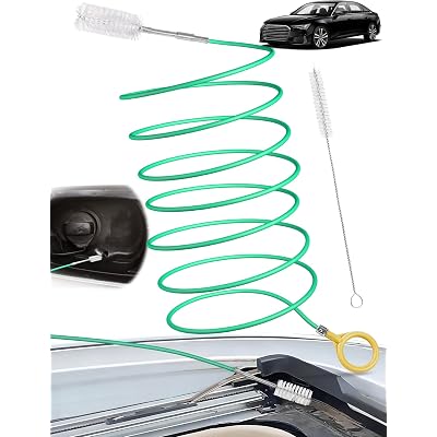 Upgraded Auto Sunroof Drain Cleaning Tool, 120 Inch Long Flexible Drain Brush Pipe Cleaners for Car, Slim Drain Dredging Tool Tube Cleaning Brush Perfect for Car Sunroof, Windshield Wiper Drain Hole
