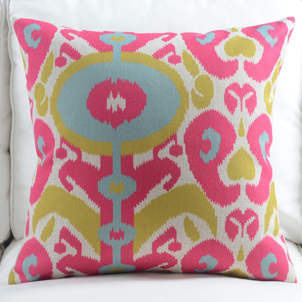 Coussin coton style méditerranéen pour salon et canapé cocooning