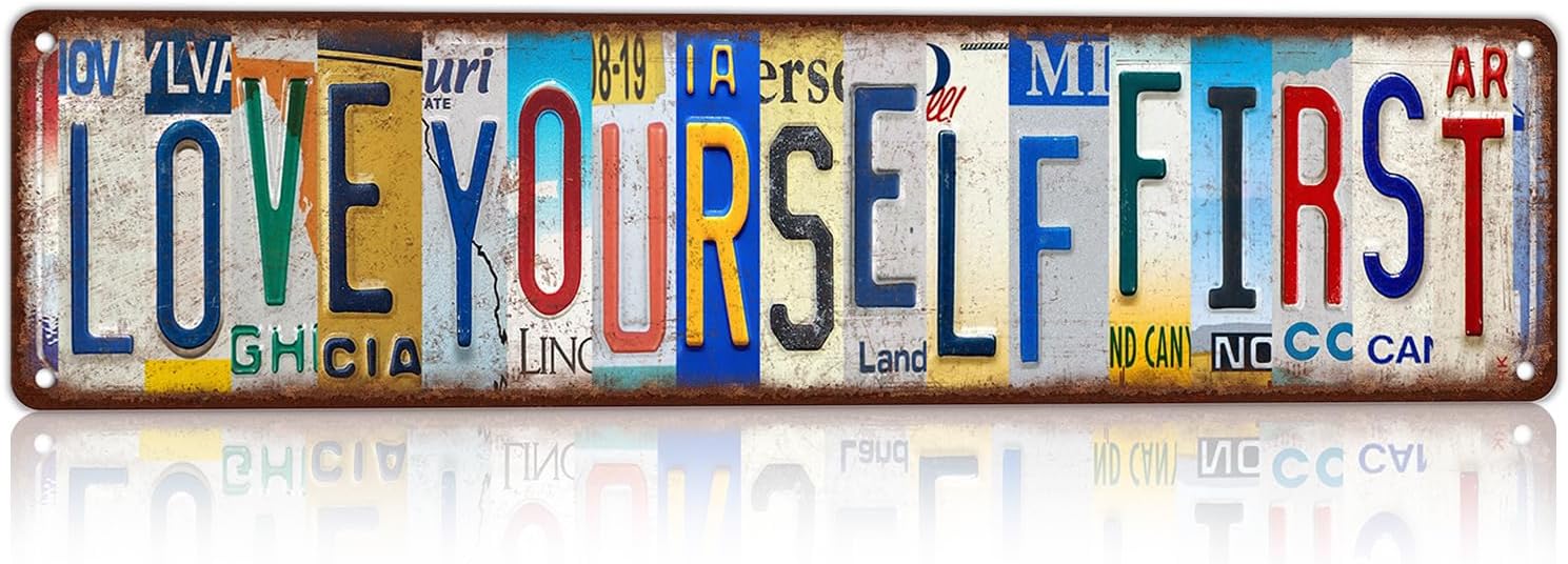 Vintage Remember your why inspirational Metal Sign Wall Decor