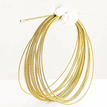 Wire Lead Threading Device Tool | 5/10m Electrical Spring Wire Threader Fish Tape Fastener Cable Wire Puller Tool - Long Fish Tape, Cable Pulling Wires for Cable Laying, Diameter 4.0mm