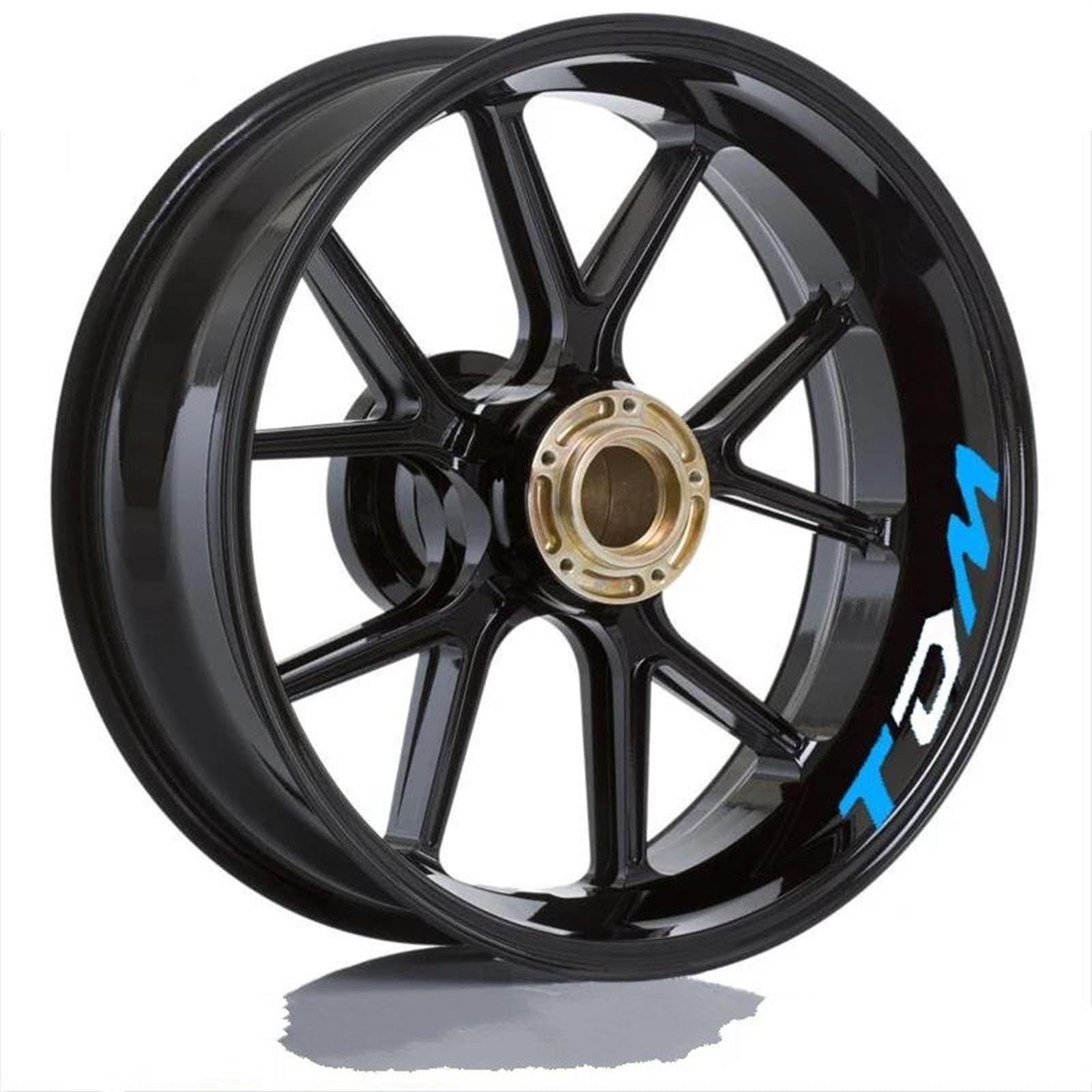 Motorcycle Accessories Reflective Rim Edge Stripes Wheel Stickers for Yamaha TDM 900 Decorative(Color11)