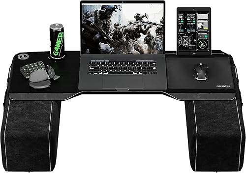 Couchmaster CYBOSS - Escritorio ergonómico extra ancho escritorio de regazo para cuadernos o periferia inalámbrica incluyendo almohadas perfecto Couchmaster CYBOSS - Escritorio ergonómico extra ancho escritorio de regazo para cuadernos o periferia inalámbrica incluyendo almohadas perfecto