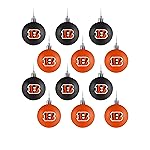 FOCO Cincinnati Bengals 12 Pack Plastic Ball Ornament Set